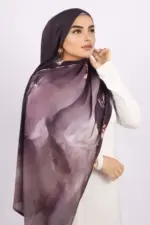 Regal Bloom Printed Modal Hijab - Image 2