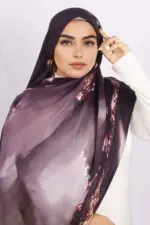 Regal Bloom Printed Modal Hijab - Image 4