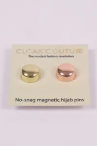 Rose Gold & Solid Gold No Snag Magnetic Pin ( set of 2)