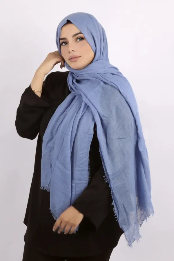 Sawan Crinkled Cotton Hijab - Image 2