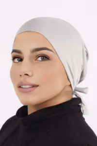Melange Comfort Fit Tie Back Hijab Cap