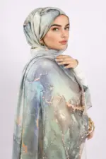 Medusa Printed Modal Hijab - Image 4