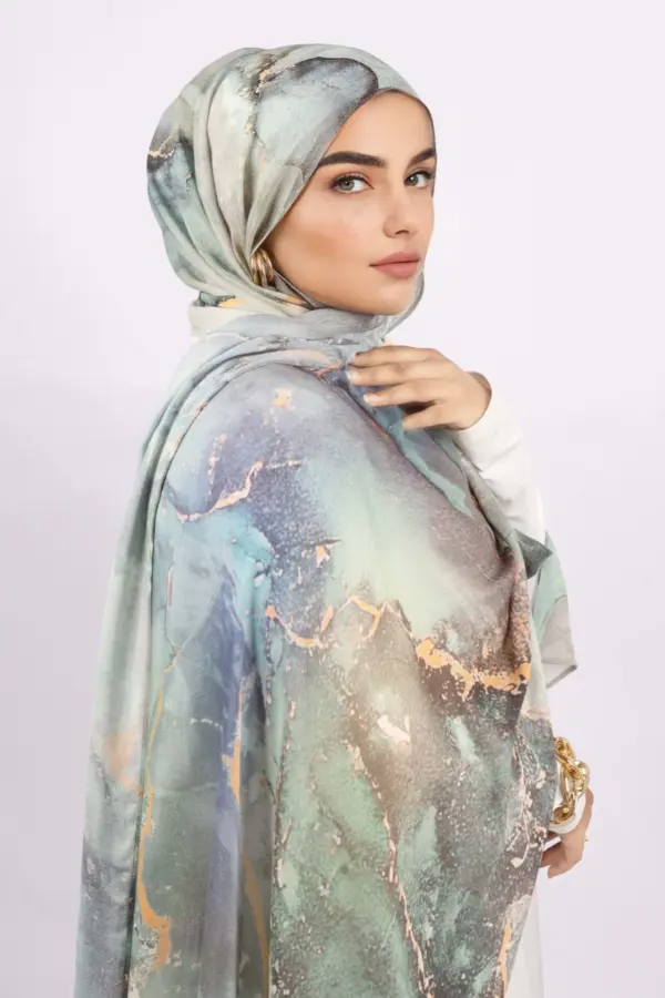 Medusa Printed Modal Hijab - Image 4
