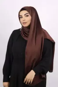 Burgandy Brown Turkish Silk Hijab