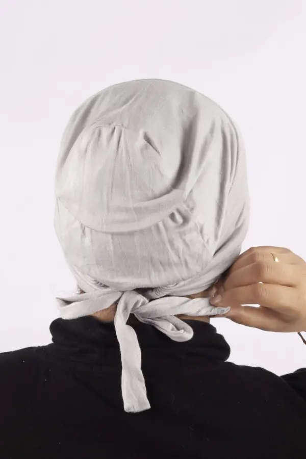 Melange Comfort Fit Tie Back Hijab Cap - Image 2