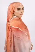 Fire & Ice Printed Modal Hijab - Image 4