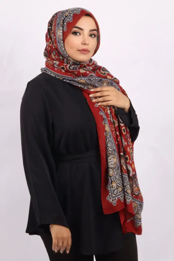 Gauhar ashmina Print Premium Viscose Hijab - Image 3