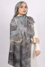 Lunar Dust Printed Modal Hijab - Image 3