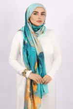Atlantis Printed Modal Hijab - Image 4