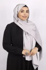 Opel Grey Turkish Silk Hijab