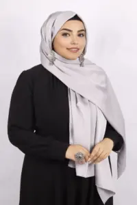 Opel Grey Turkish Silk Hijab