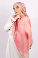 Flamingo Dawn Printed Modal Hijab - Image 2