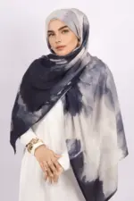 Shadow Storm Printed Modal Hijab - Image 2