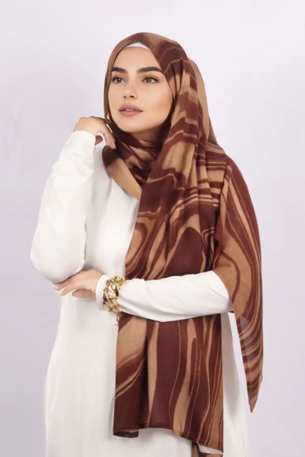 Siq Printed Modal Hijab - Image 2