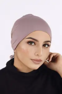 Berry Pink Comfort Fit Tie Back Hijab Cap