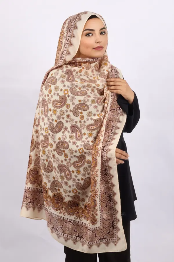 Naima Pashmina Print Premium Viscose Hijab - Image 1