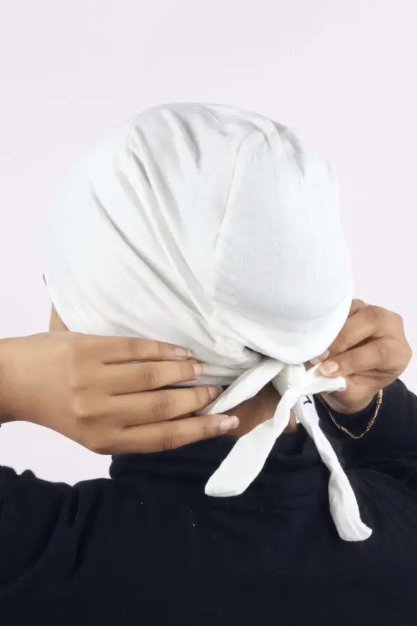 Snow Comfort Fit Tie Back Hijab Cap - Image 2