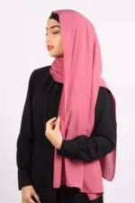 Puce Pink Medina Chiffon Hijab & Niqab Set - Image 3