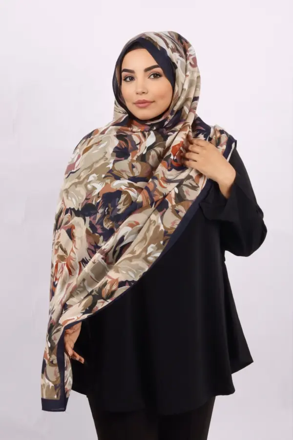 Julia Abstract Print Premium Viscose Hijab - Image 3