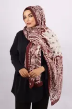 Gulnar Pashmina Print Premium Viscose Hijab - Image 2