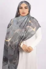 Lunar Dust Printed Modal Hijab - Image 2