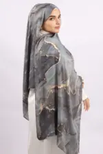 Lunar Dust Printed Modal Hijab - Image 5