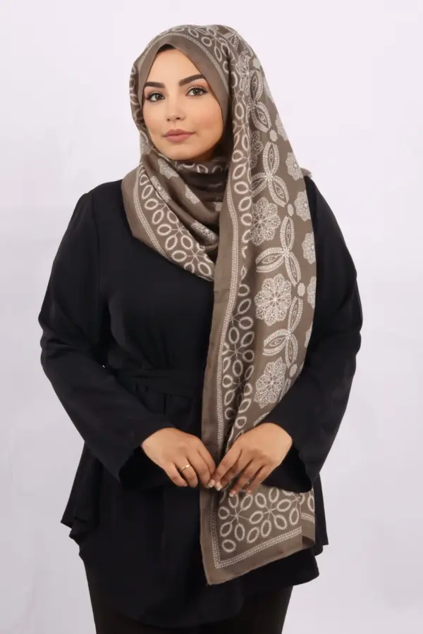 Tahira Pashmina Print Premium Viscose Hijab - Image 2