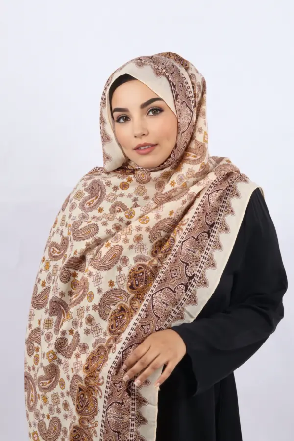 Naima Pashmina Print Premium Viscose Hijab - Image 2