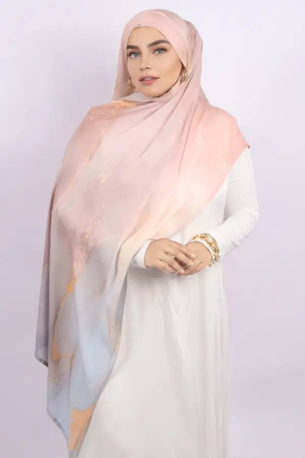 BA4FDFB0-7240-4438-B446-51E9ADC6BA6F Cosmic Rose Printed Modal Hijab - Image 1