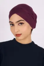 Mulberry Criss Cross Tube Hijab Cap
