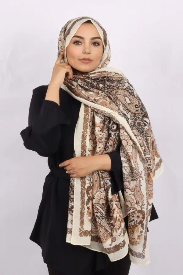Zoya Pashmina Print Premium Viscose Hijab - Image 3