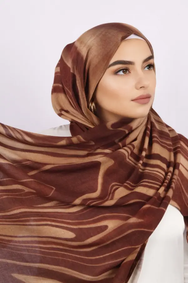 Siq Printed Modal Hijab - Image 1