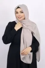 Light Lavender Internet Cotton Hijab - Image 2