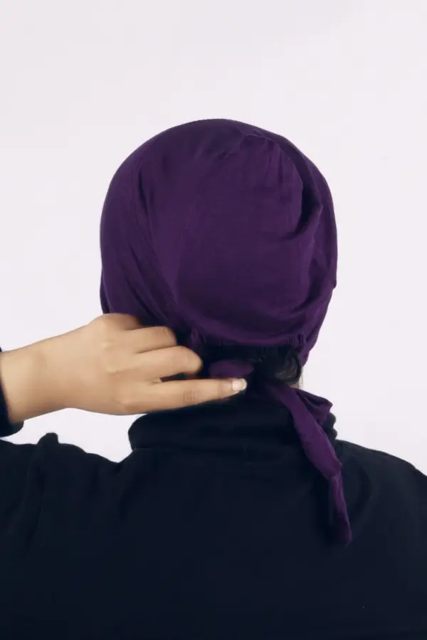 Jamun Comfort Fit Tie Back Hijab Cap - Image 2