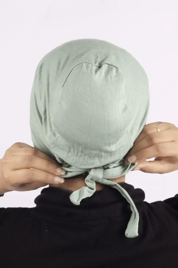 Spring Comfort Fit Tie Back Hijab Cap - Image 2