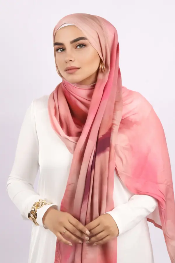 F9EB7438-73A3-41D3-9009-07A6718B8CBD Flamingo Dawn Printed Modal Hijab - Image 1