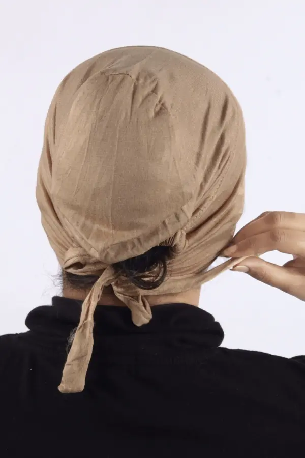 Woodapple Comfort Fit Tie Back Hijab Cap - Image 2